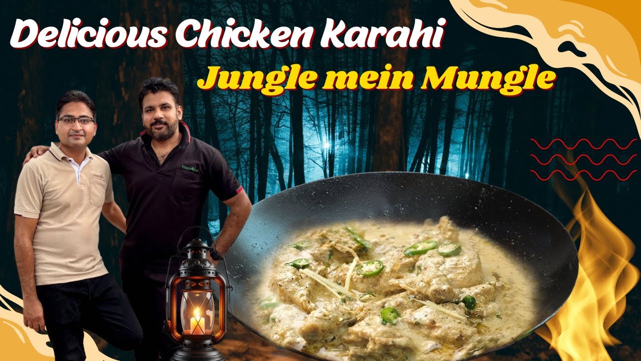 Late Night Cooking In Jungle | Delicious 🐓 Chicken Karahi 😍