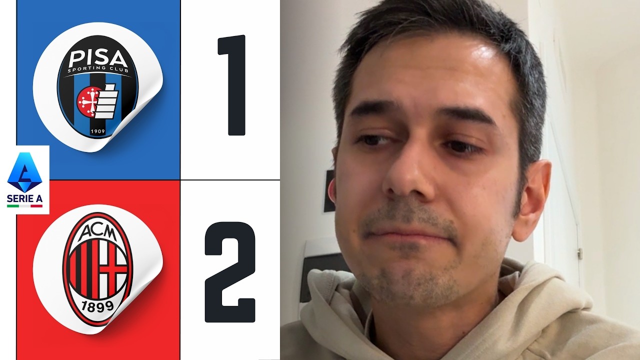 LA DECIDE IL CAMPIONE‼️ PISA-MILAN 1-2