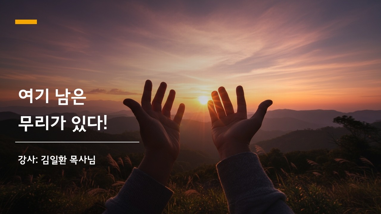 제 16차 신앙 부흥 집회: 김일환 목사님
