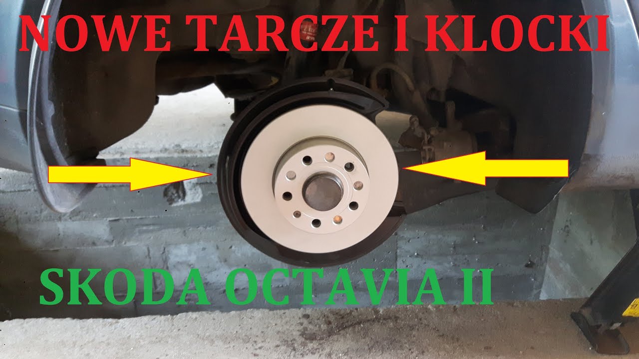 Wymiana Tarcz i klocków hamulcowych w Skoda Octavia II Z 2004 r.