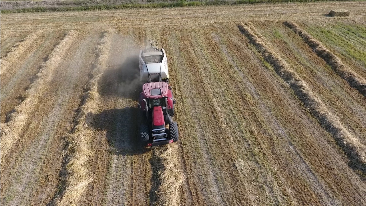 Büyük balya makinesi - Claas Quadrant 3200 & Case IH 175 Puma