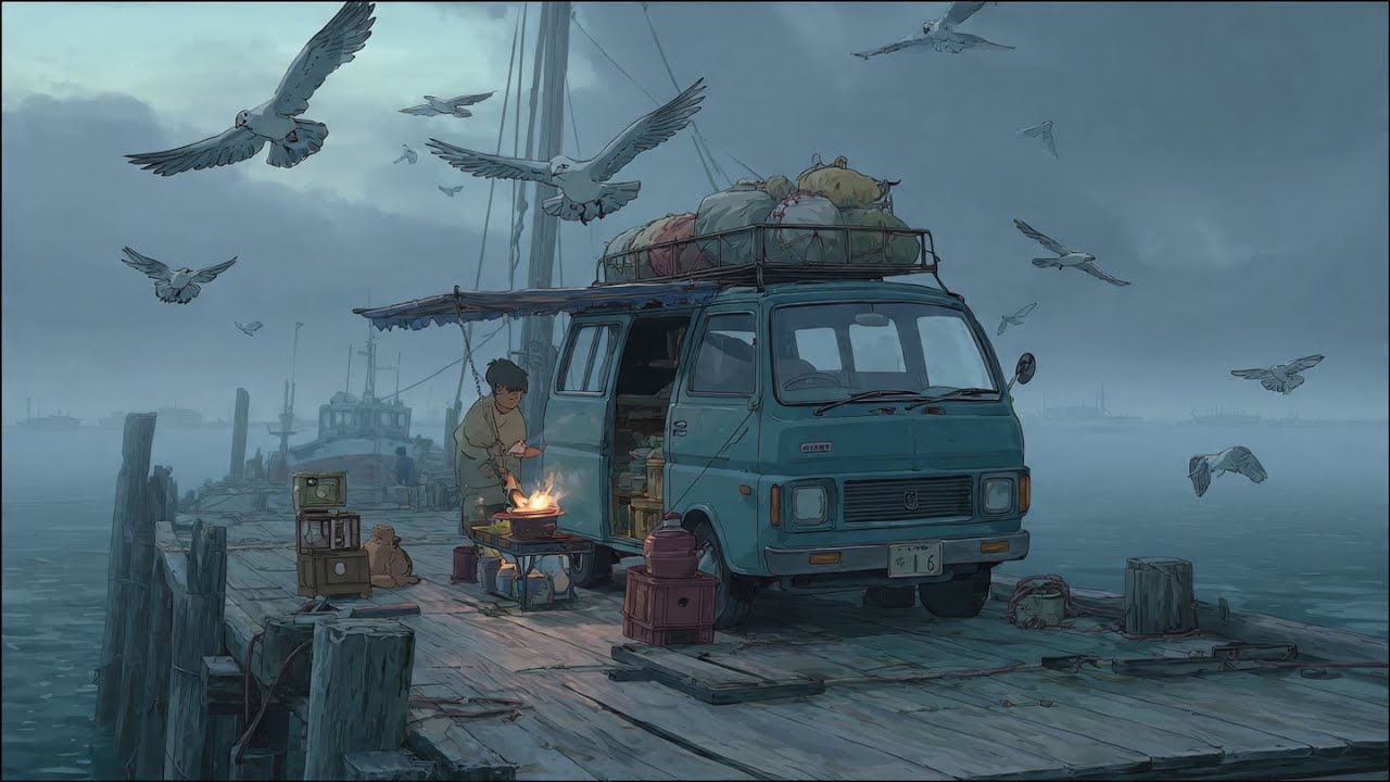 🚐✨ Night Drive Lo-fi Mix | Cozy Van Life Chill Beats | Study, Sleep, Focus