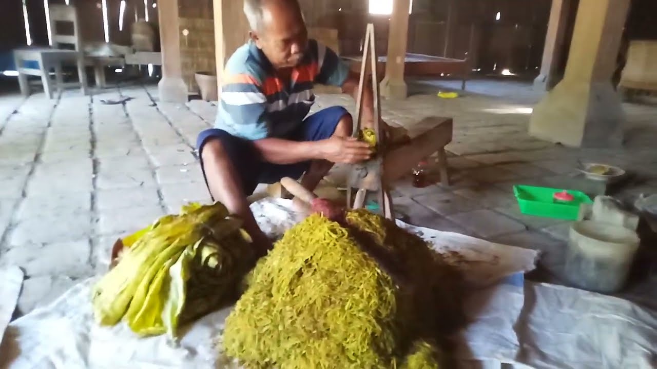 rajang tembakau manual, ploso kismantoro