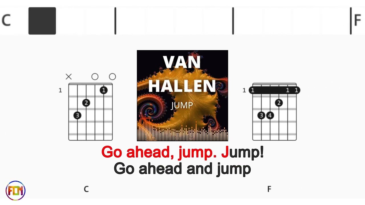 VAN HALLEN Jump FCN GUITAR CHORDS & LYRICS