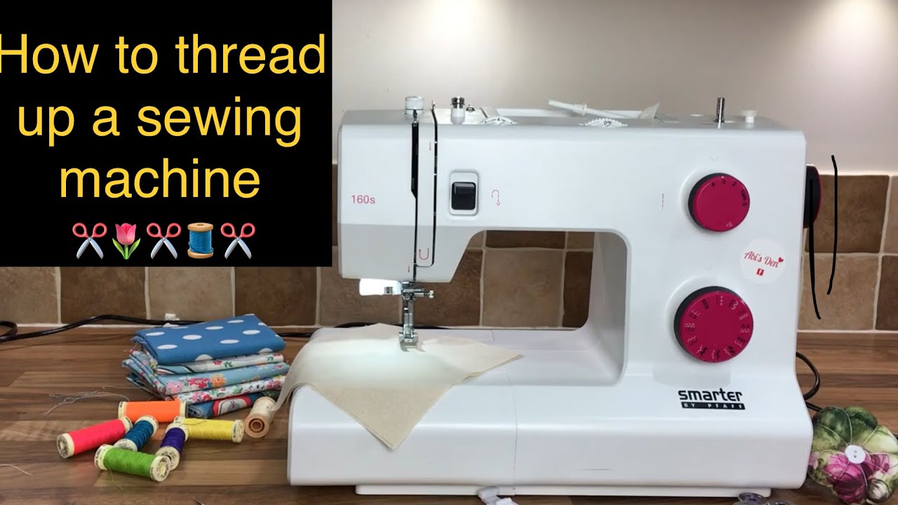 How to Thread up a Sewing Machine - Pfaff Smarter 160s | Abi’s Den ✂️🧵🌸