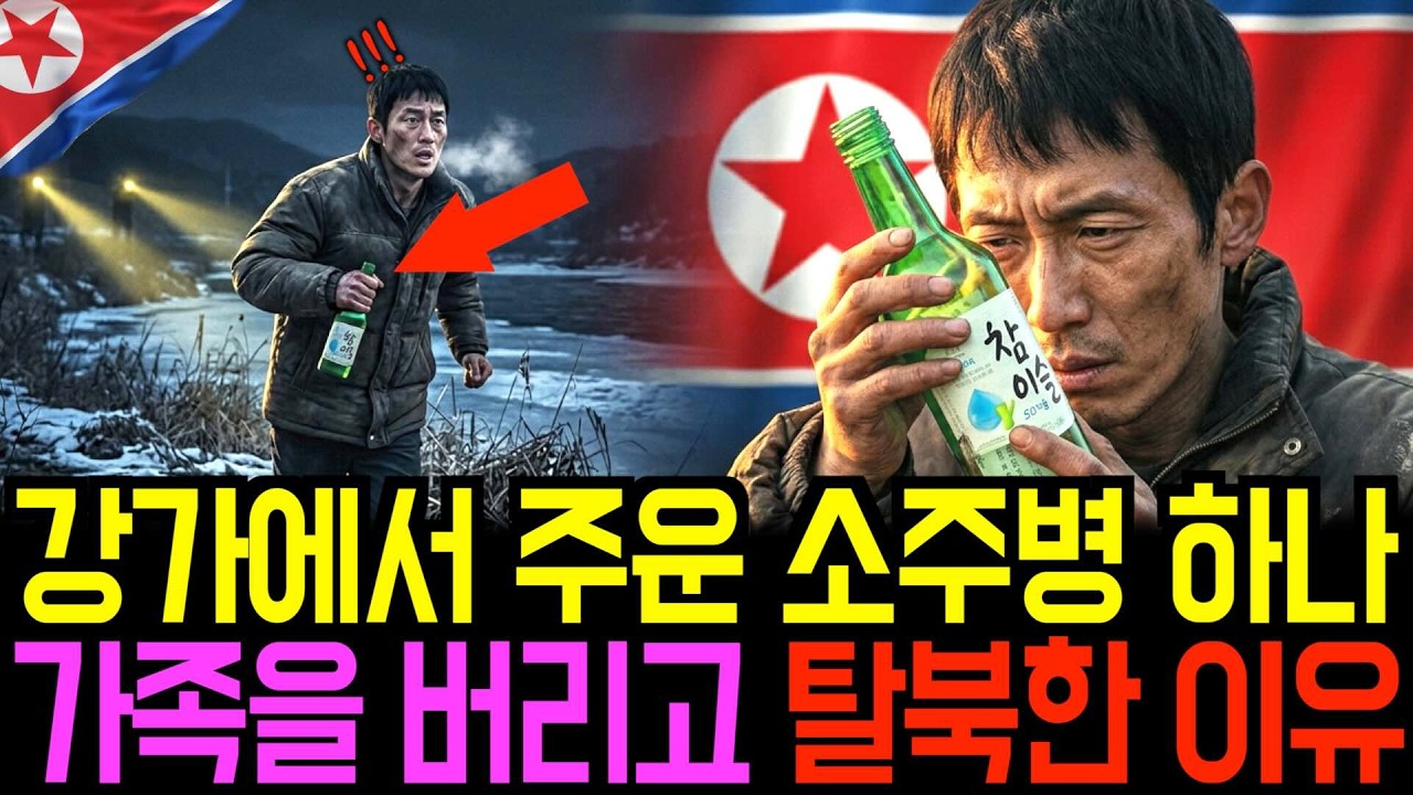 강가에서 우연히 주운 소주병 하나로 인해 가족들을 버리고 탈북한 선생님이 충격입니다. | 탈북사연 | 탈북증언 |
