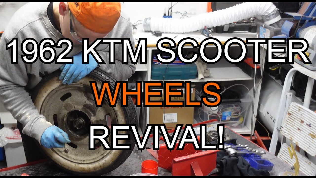 From Rusty to Like New: Restoring 1962 Scooter Wheels  | EP15 part 1/2 | KTM Ponny De Luxe 1962
