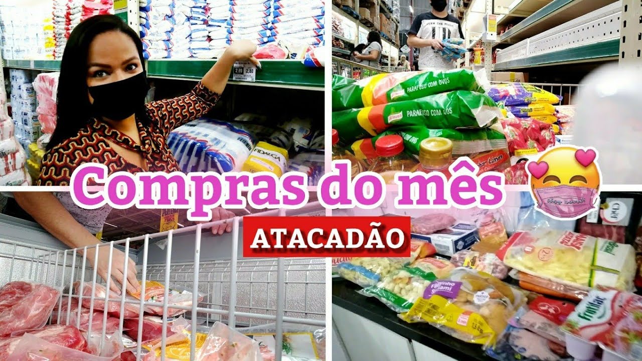 COMPRA DO MÊS COMPLETA NO ATACADÃO 🛒 Aline Rodrigues