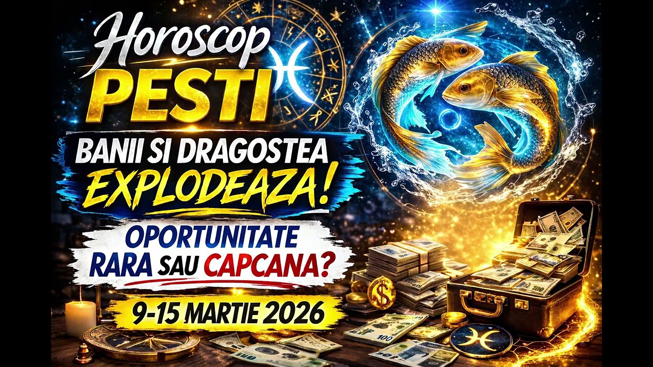 ♓Horoscop PESTI 9-15 Martie 2026-Banii Si Dragostea Explodeaza! Oportunitate Rara Sau Capcana