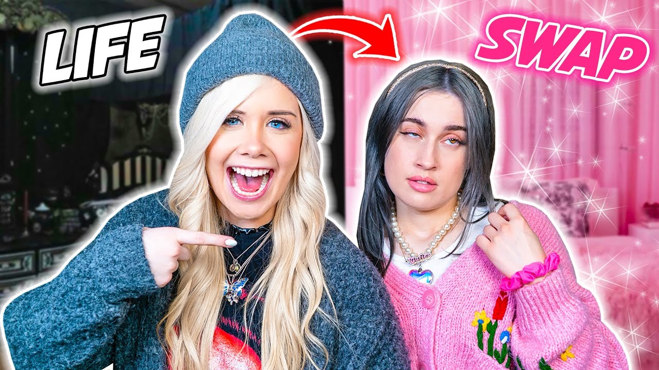 SWITCHING LIVES WITH MY BEST FRIEND FOR 24 HOURS!