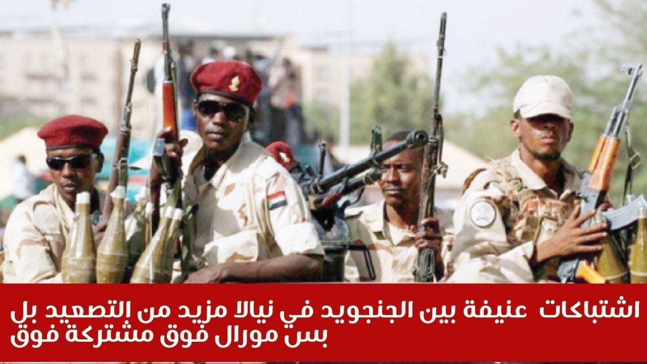 اشتباكات  عنيفة بين الجنجويد في نيالا مزيد من التصعيد بل بس مورال فوق مشتركة فوق