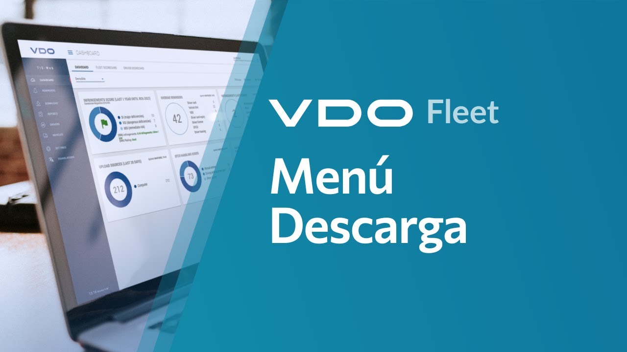 VDO Fleet Tutorial |  Menú Descarga