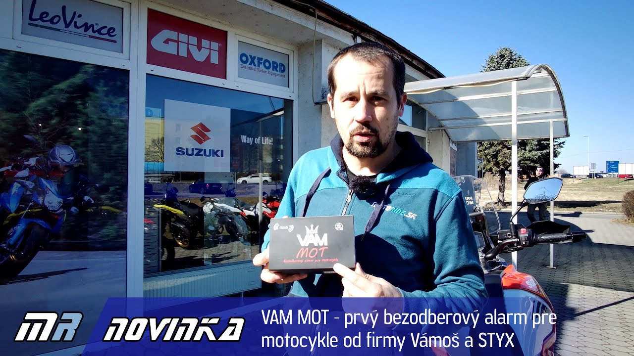 VAM MOT - prvý bezodberový alarm pre motocykle od firmy Vámoš a STYX - motoride.sk