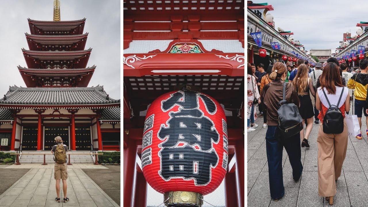 Tour Gastronómico en Asakusa 🍜⛩️ Comida Callejera Japonesa y Visita al Templo Sensoji en Tokio 🇯🇵🍡✨