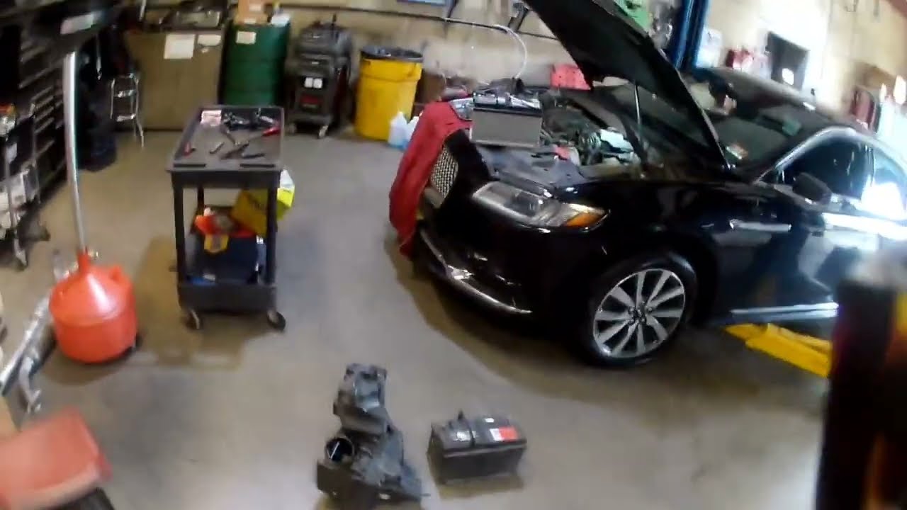 2018 LINCOLN CONTINENTAL BATTERY REPLACEMENT AND TUNE UP!!!