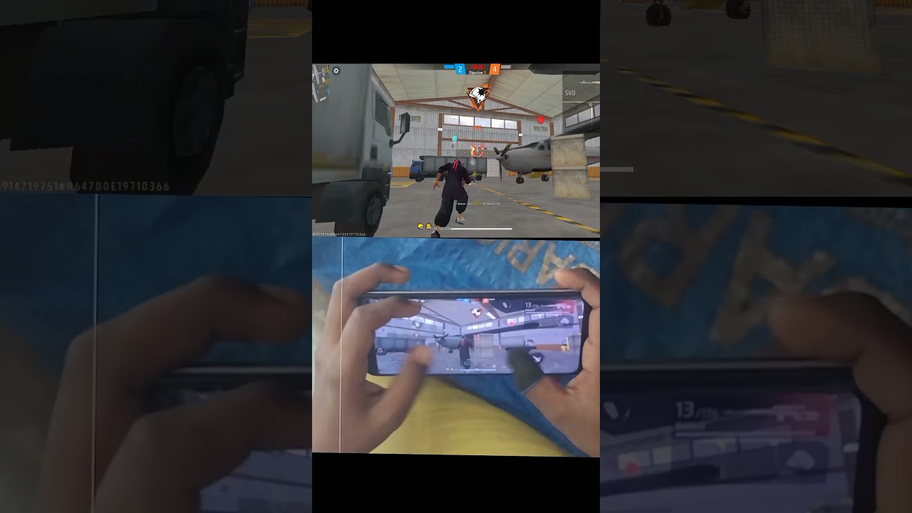svd One tape fast glue wall handcam game play🎮 team