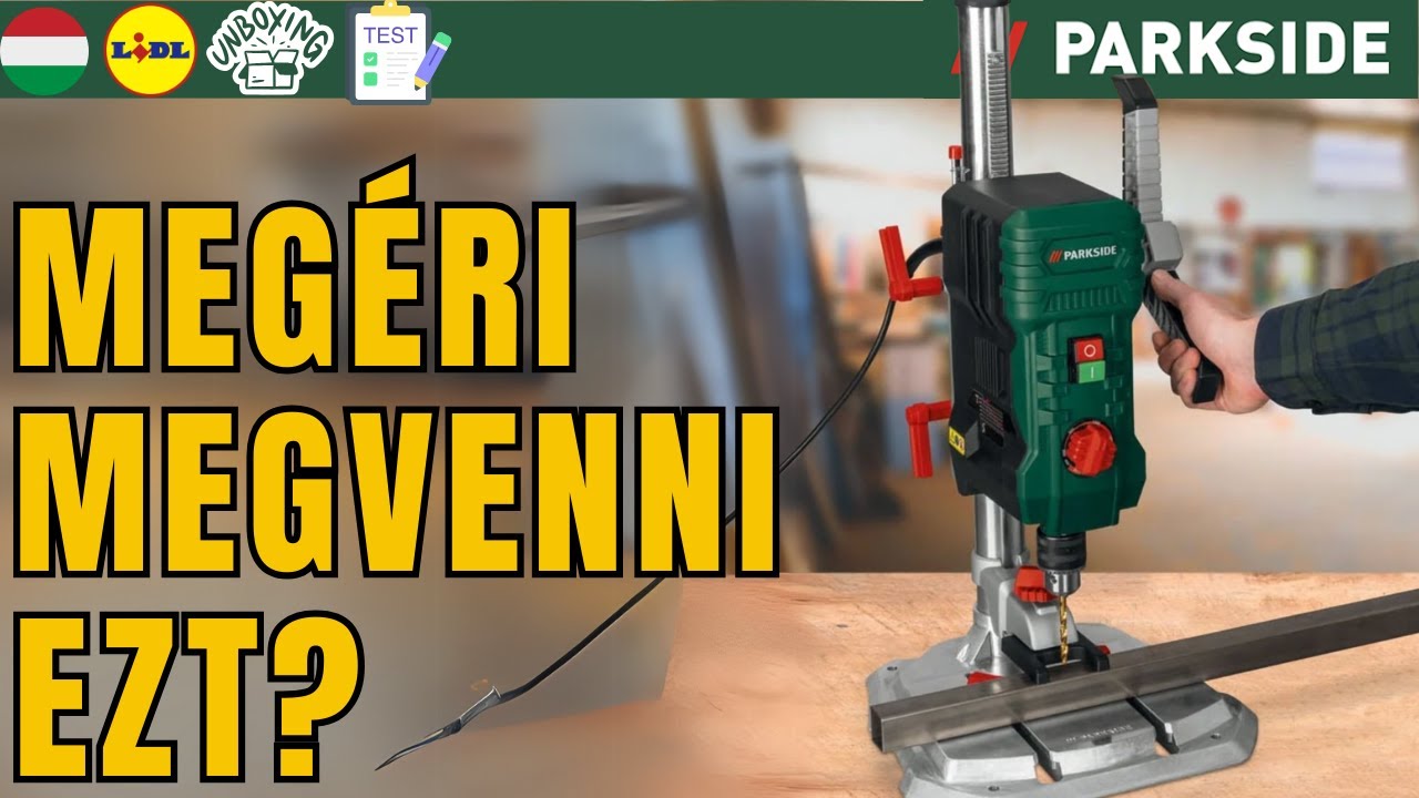 ASZTALI FÚRÓGÉP ELEKTRONIKUS FORDULATSZÁM-SZABÁLYOZÁSSAL Parkside PTBMOD 710 A1 MAGYARORSZÁG LIDL
