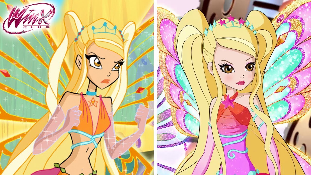 Winx Club - Enchantix Transformations - Season 3 vs 8 Comparison