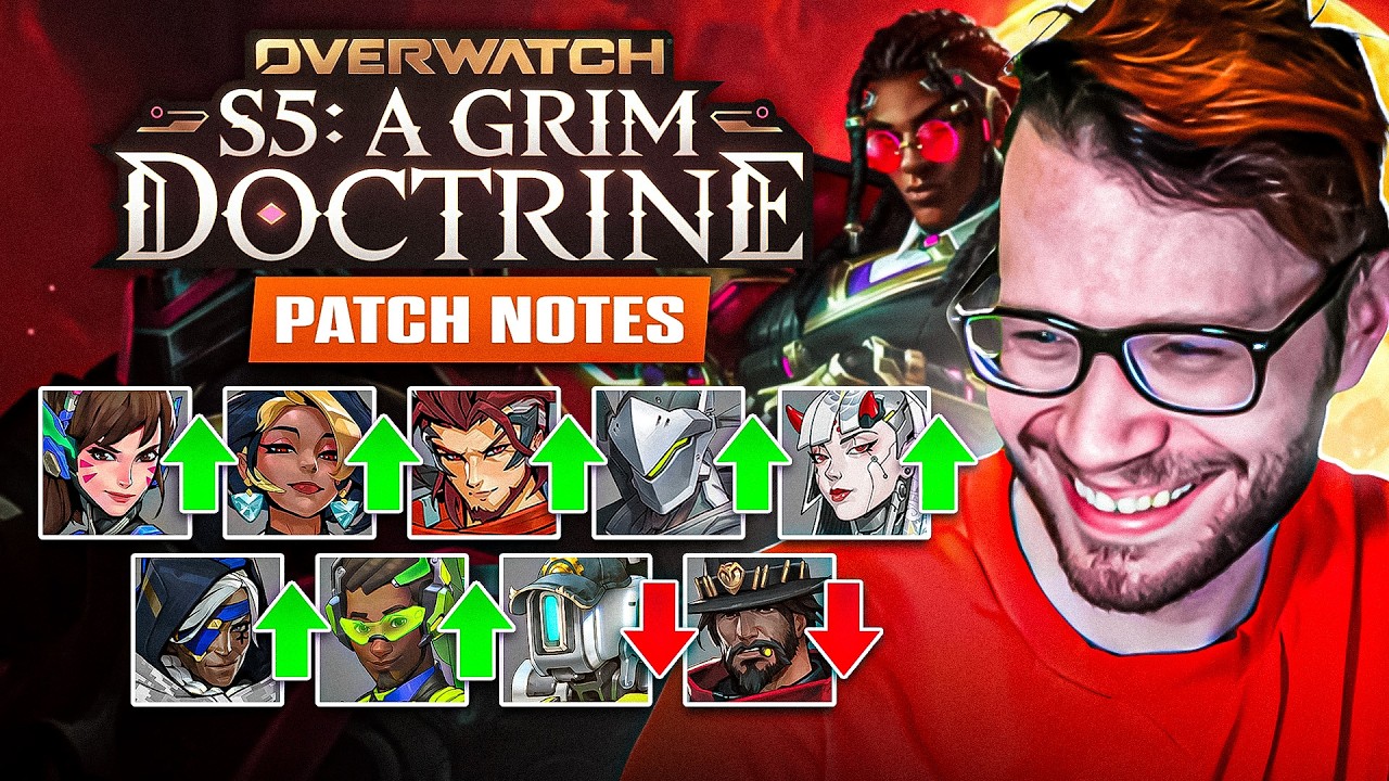 В патче 5-го сезона Overwatch появились: новый герой поддержки DOCTRINE, переработка Roadhog и So...