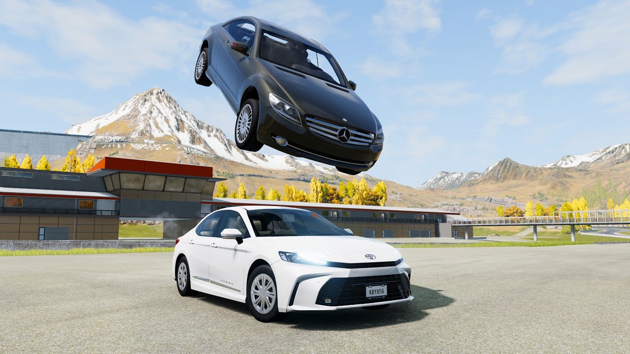 محاكي الحوادث BeamNG.drive | القفز بسرعة عالية 🚗✈️ (79#)