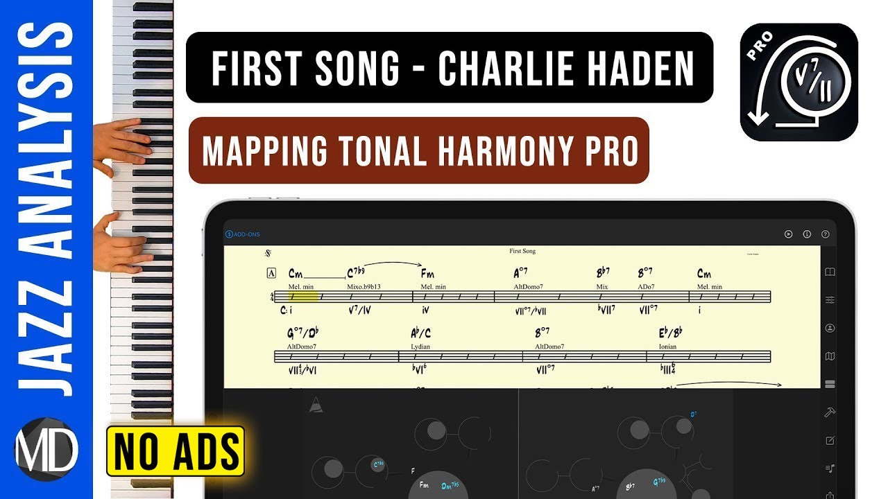 First Song - Charlie Haden. Harmonic Analysis using Mapping Tonal Harmony Pro. Jazz Standard.