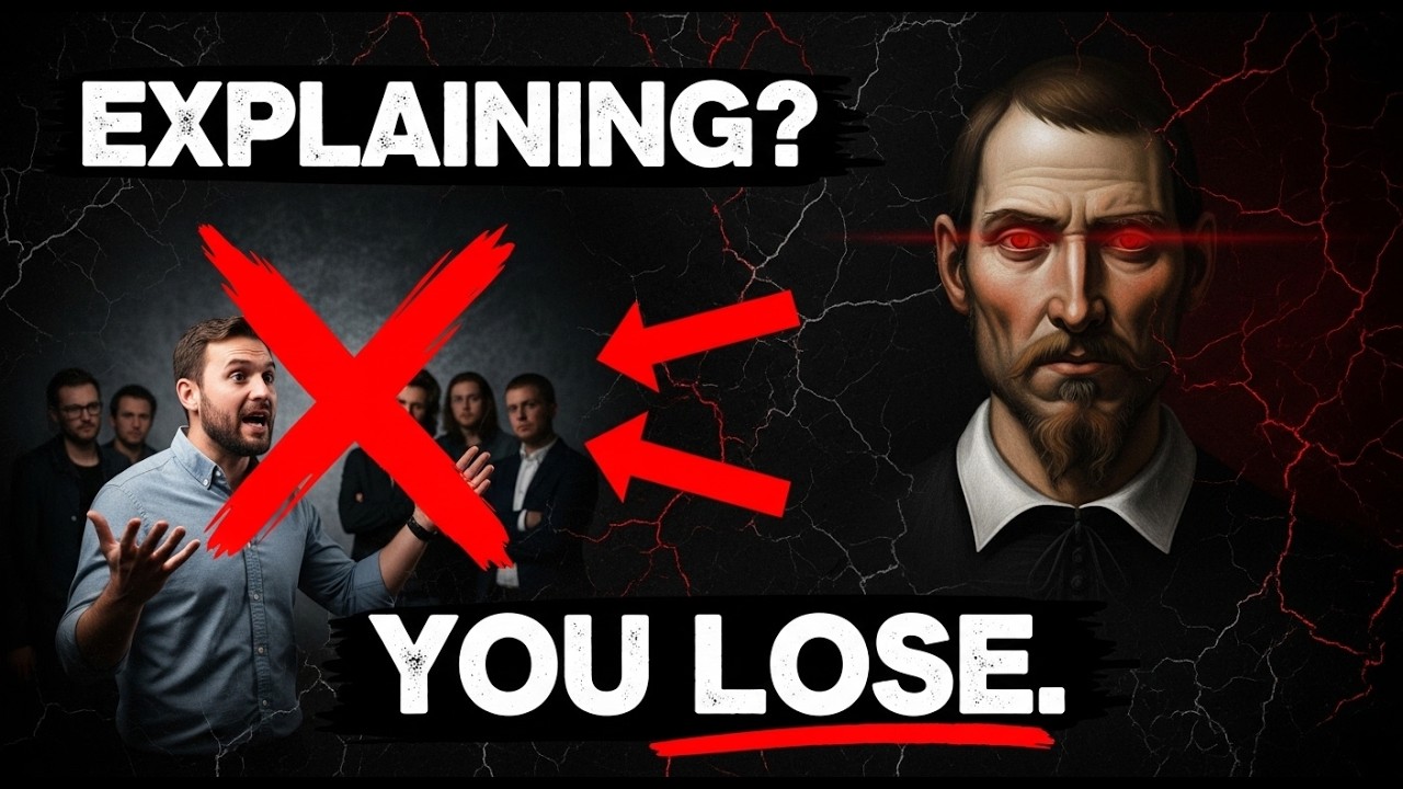 The More You Explain Yourself, The Weaker You Look… and They Know It — Machiavelli