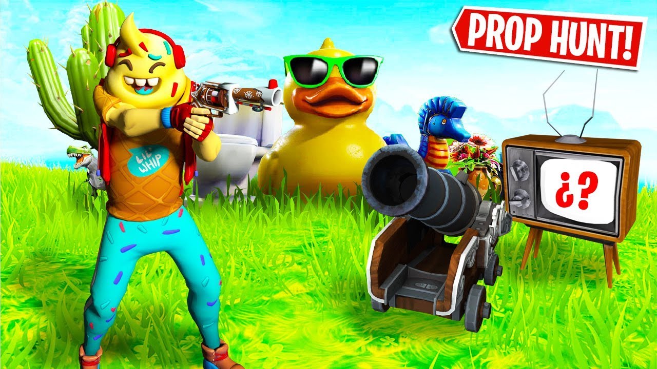 *NUEVO PROP HUNT* MODO DE JUEGO en FORTNITE MINIJUEGOS 🤗🍦