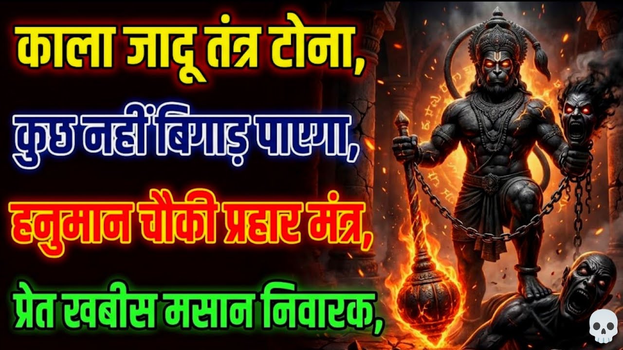काला जादू कुछ नहीं बिगाड़ पाएगा | हनुमान चौकी प्रहार प्रचंड मंत्र | प्रेत खबीस मसान तंत्र निवारक