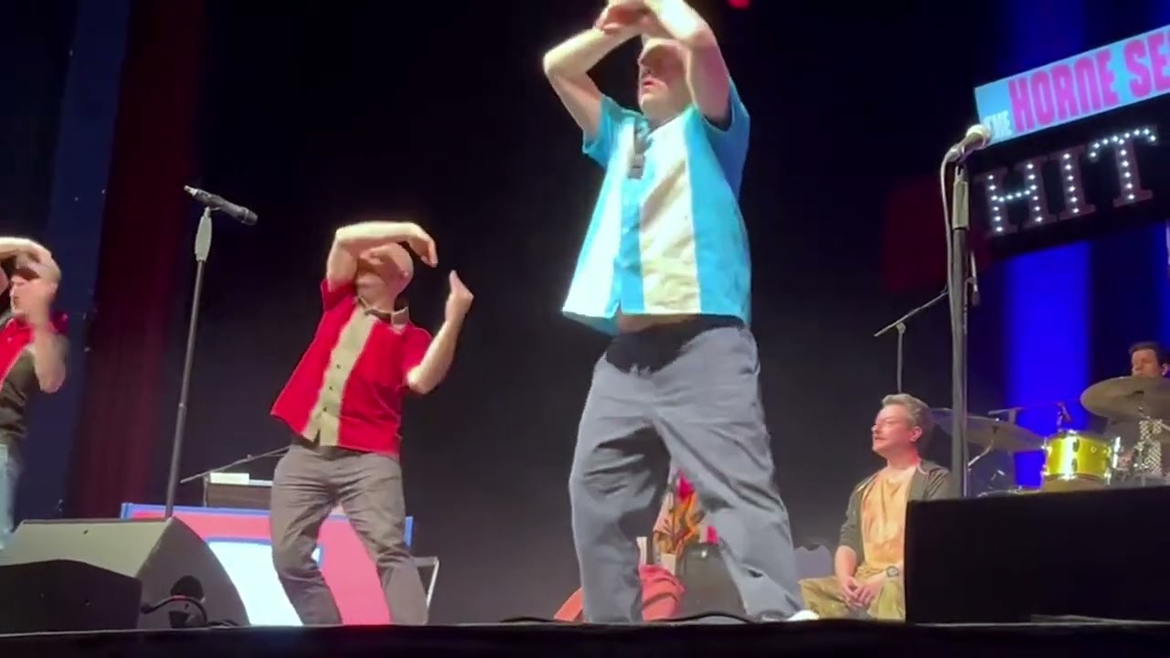 I sat behind The Horne Section on stage