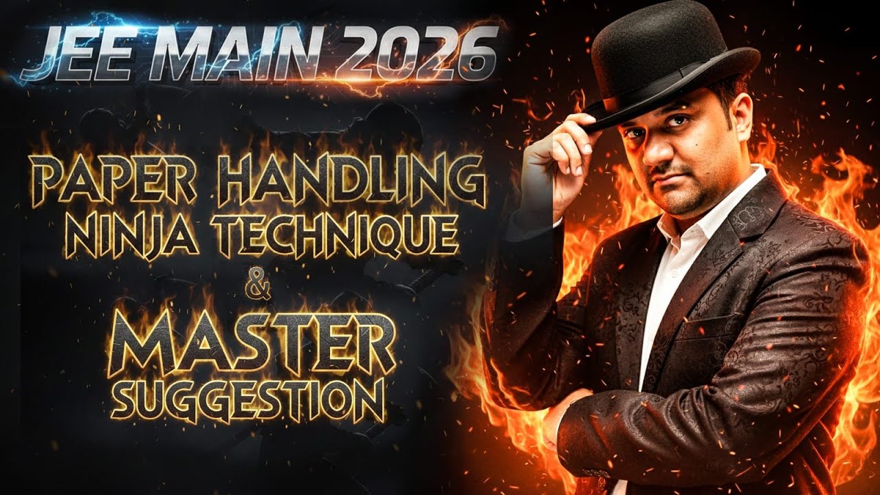 80+ Marks Boost 🚀 : JEE Main 2026 Paper Handling Ninja Technique & Master Strategy! 🔥