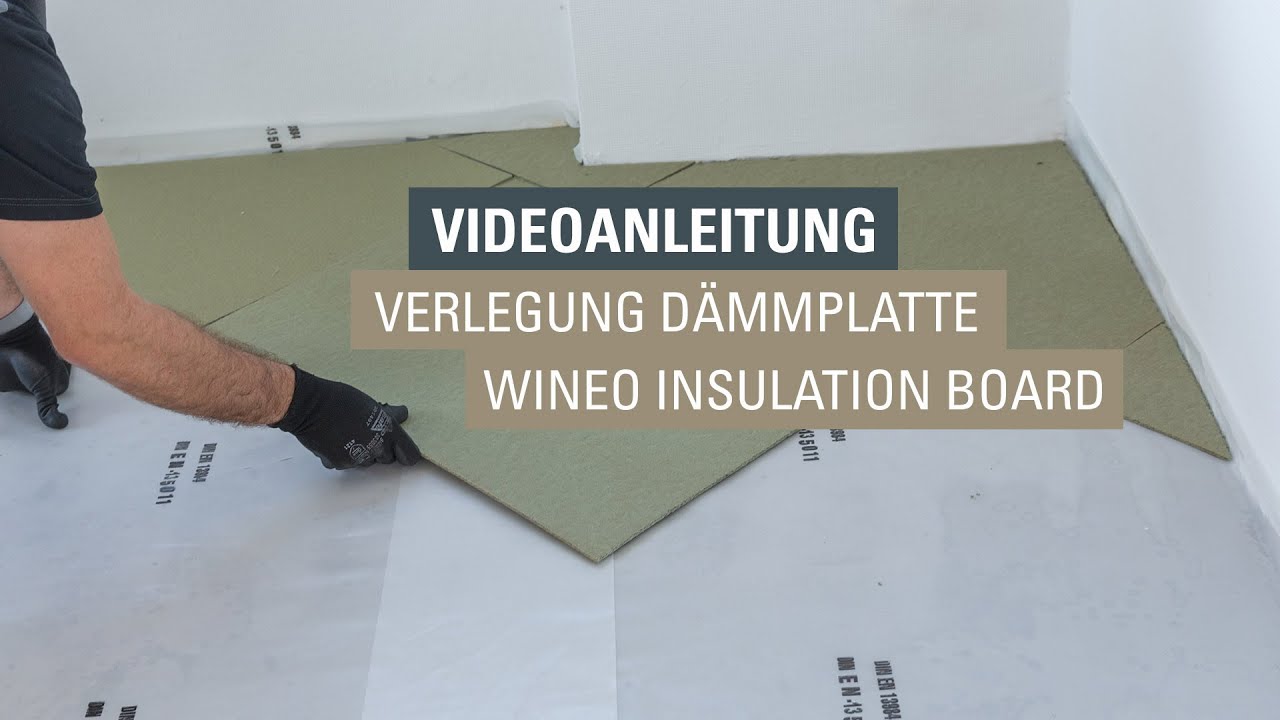 Verlegung von Laminatboden auf Holzfaserplatte D&auml;mmplatte insulationBOARD