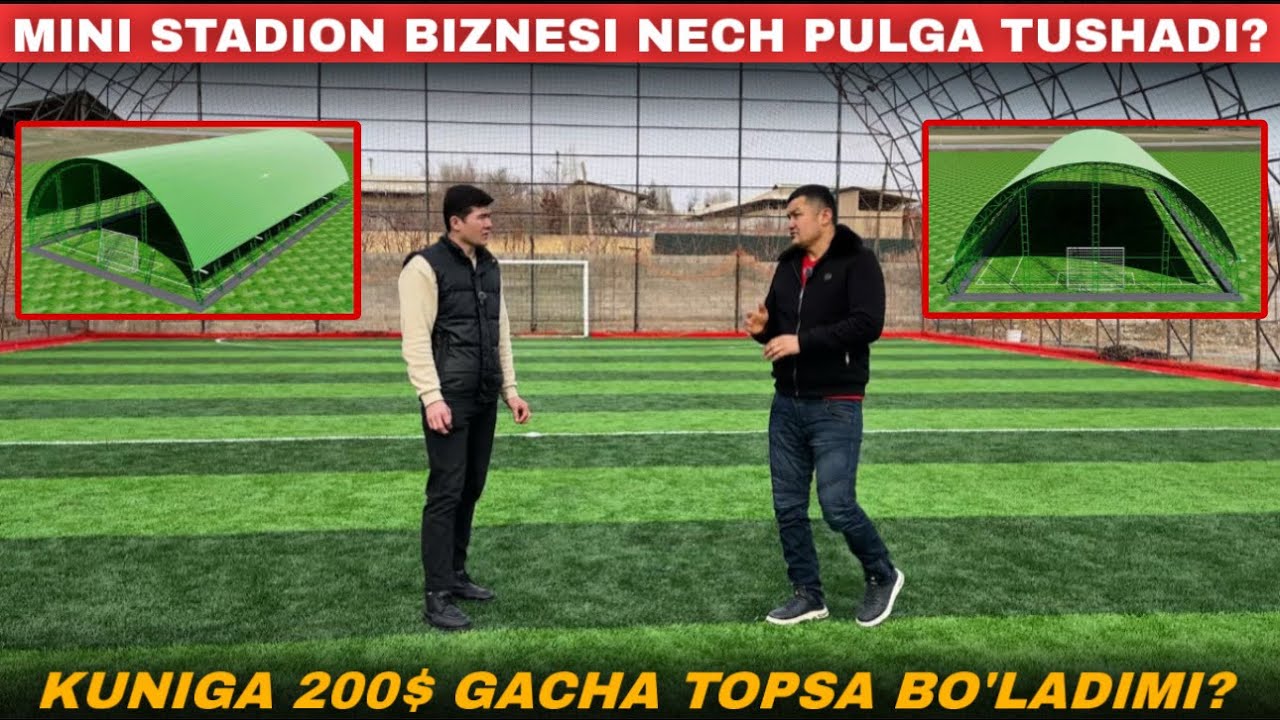 MINI STADION QURISH NARXI / NECH PUL KETADI? #biznes #2026 