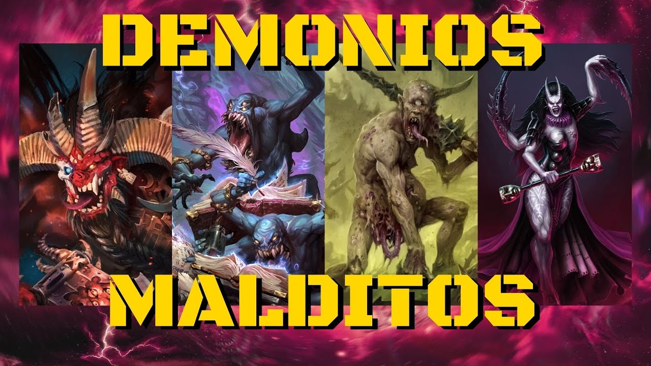 Lore 40k, Demonios Malditos [Skarbrand, Los Escribas Azules, Portadores de la Plaga y La Máscara]