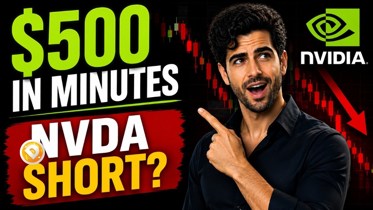 $500 за считанные минуты с помощью программы DayTradeToWin (шорт-сетап по NVIDIA)
