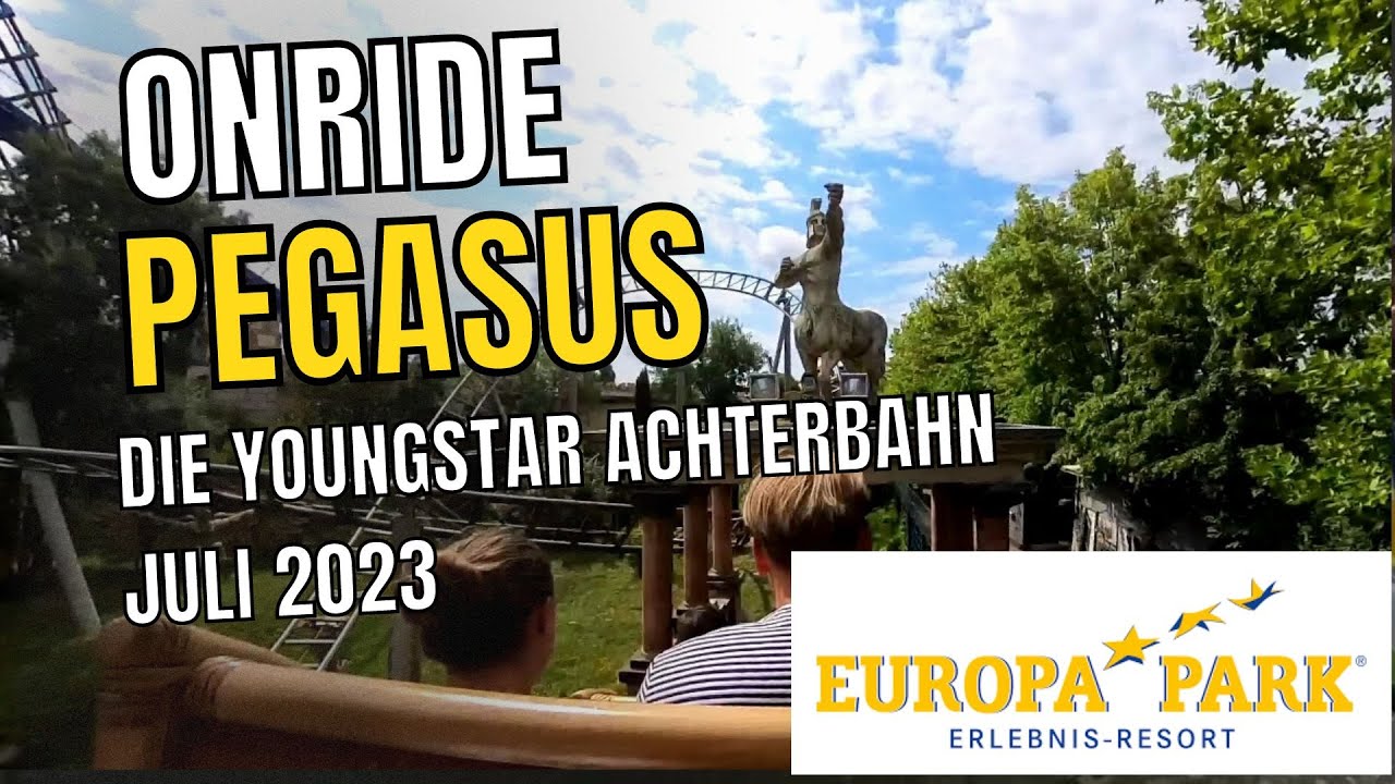 EUROPA-PARK | ONRIDE PEGASUS die YoungStar Achterbahn | Insta360 X3