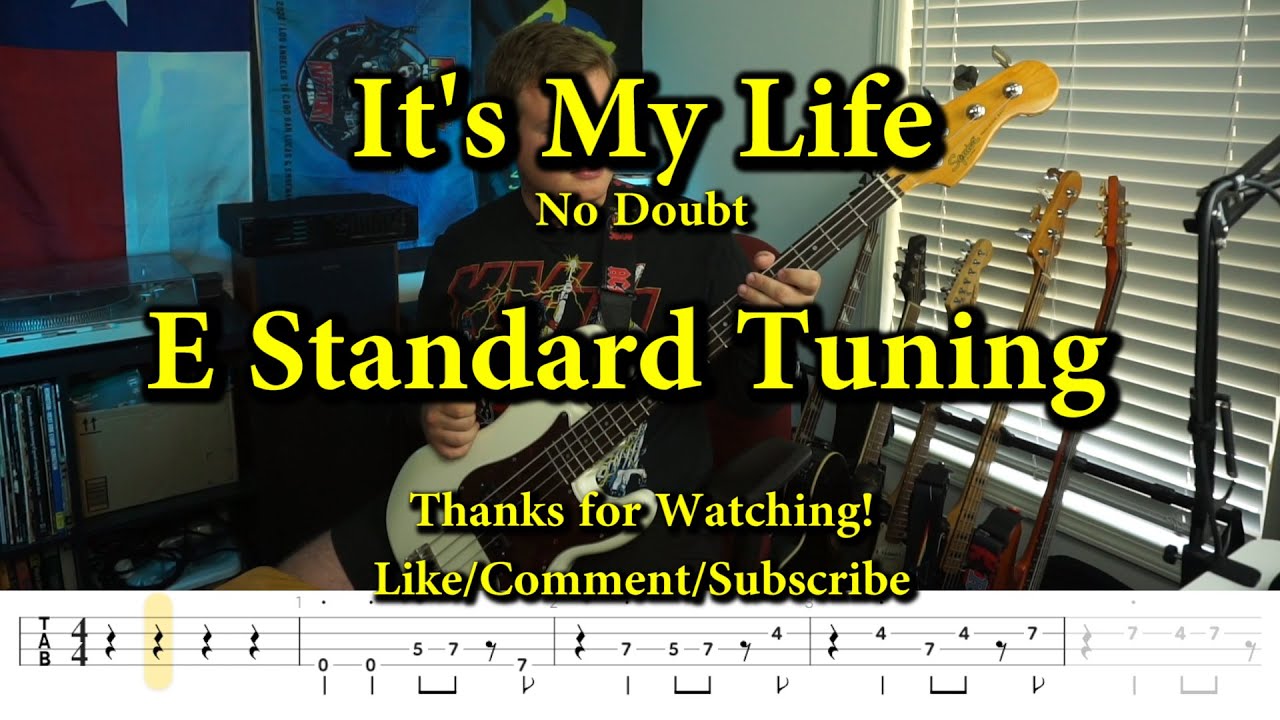 It's My Life - No Doubt (Bass Cover with Tabs)