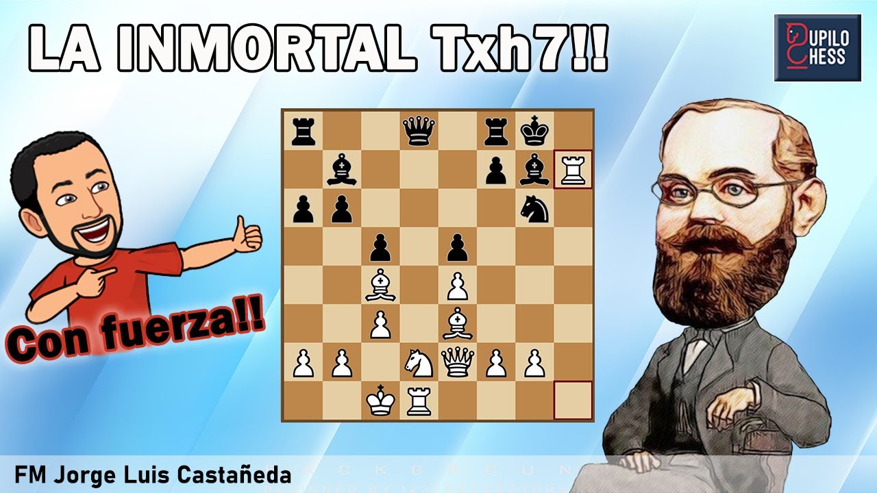 El Ajedrez avanzado de W. Steinitz #1 / La doble inmortal con Txh7!!