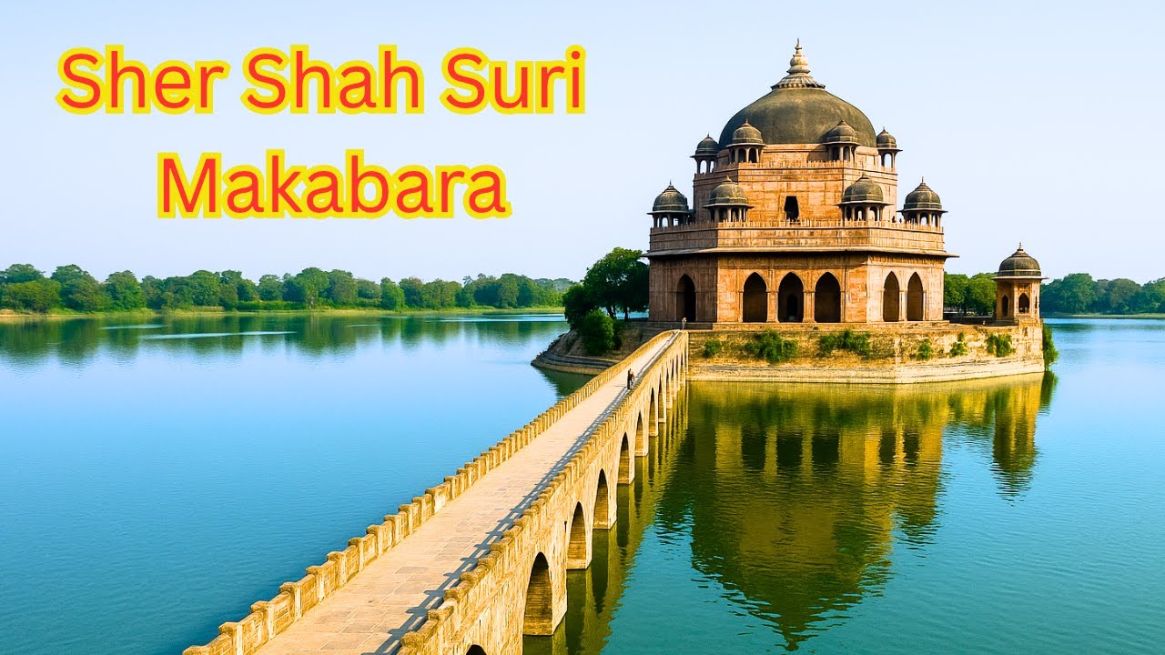 India's Floating Tomb! 🇮🇳 Sher Shah Suri's Secret Monument in the Middle of Water
