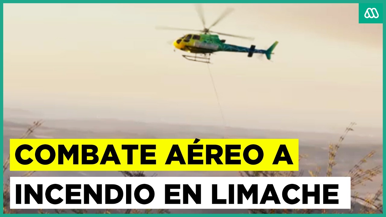 Incendio forestal sigue activo en Limache: Helicópteros intentan controlarlo