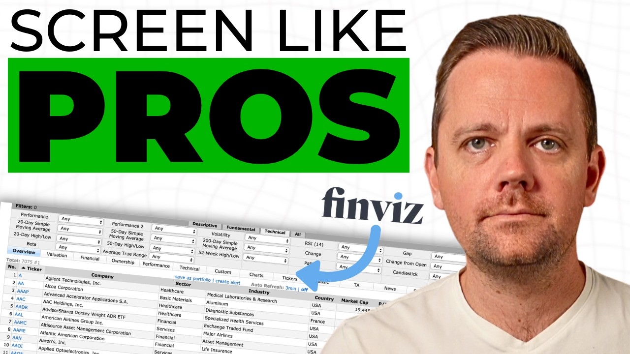This Scanner Finds Stocks RIGHT Before They Take Off - Finviz Settings