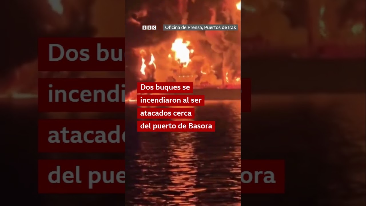 Buque petrolero se incendia tras un ataque en el Golfo