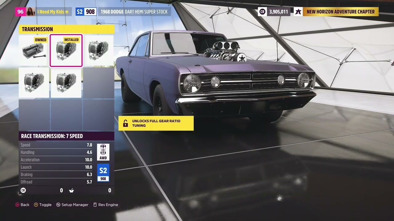 Forza Horizon 5 INSANE DRAG TUNE FOR 1968 Dodge Dart HEMI Super Stock
