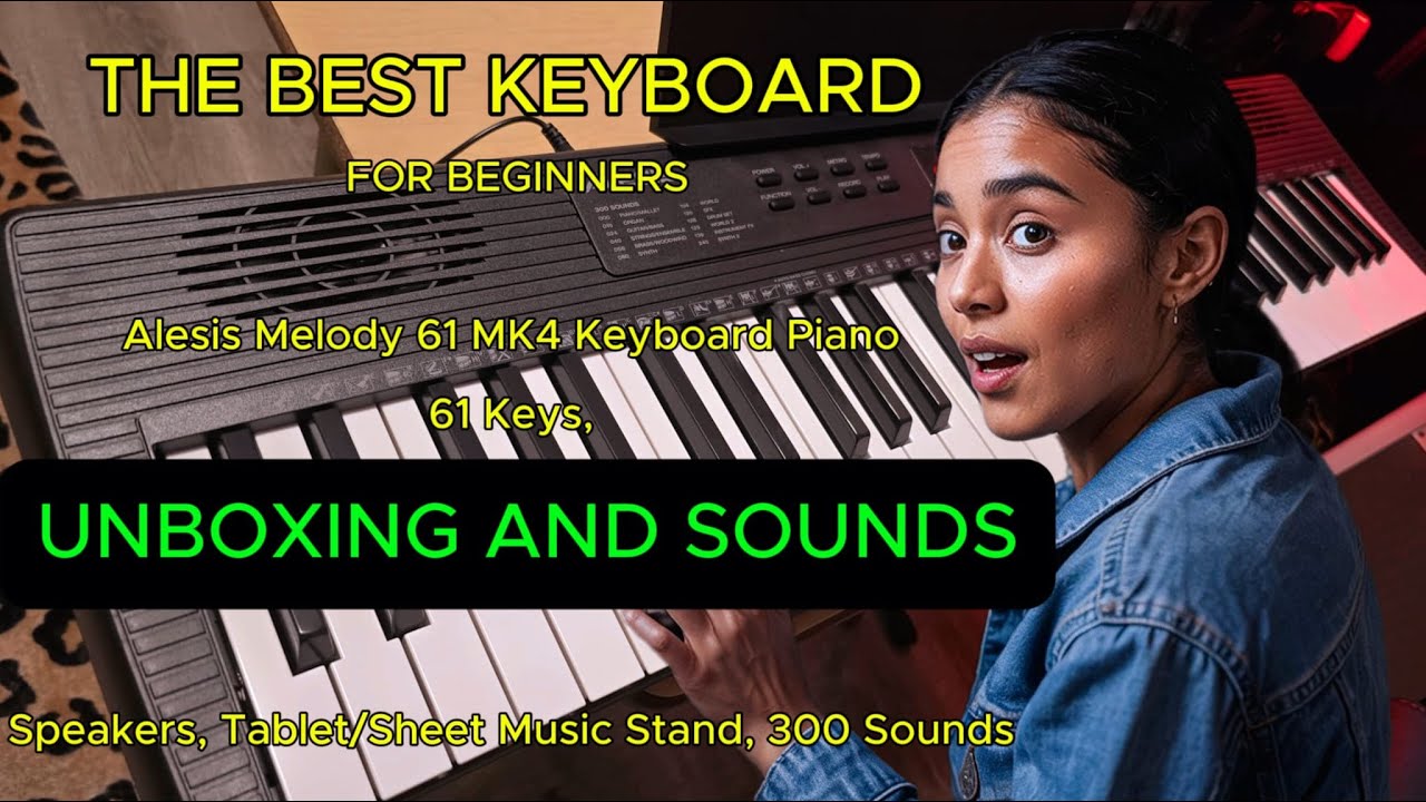 Alesis Melody 61 MK4 Keyboard Piano || 61 Keys, Speakers, Tablet/Sheet Music Stand, 300 Sounds ||