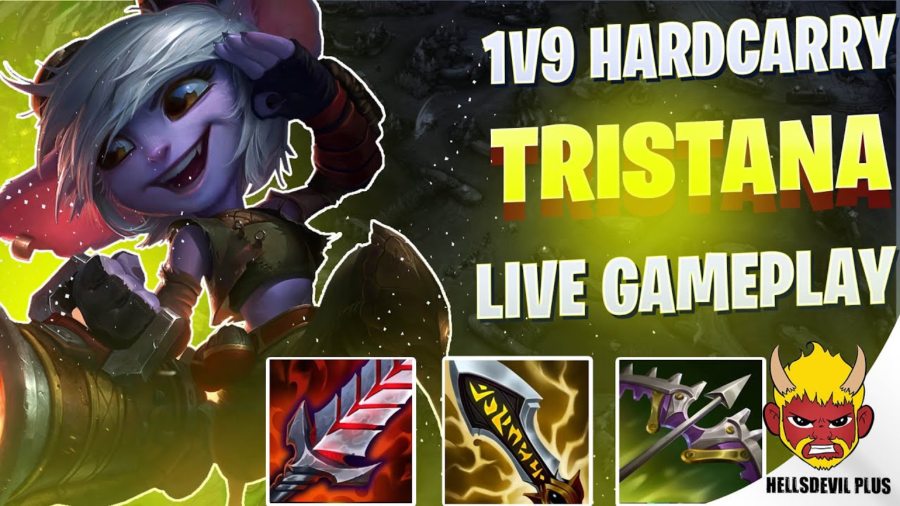 Тристана Хардкэрри 1 на 9! — геймплей Wild Rift HellsDevil Plus