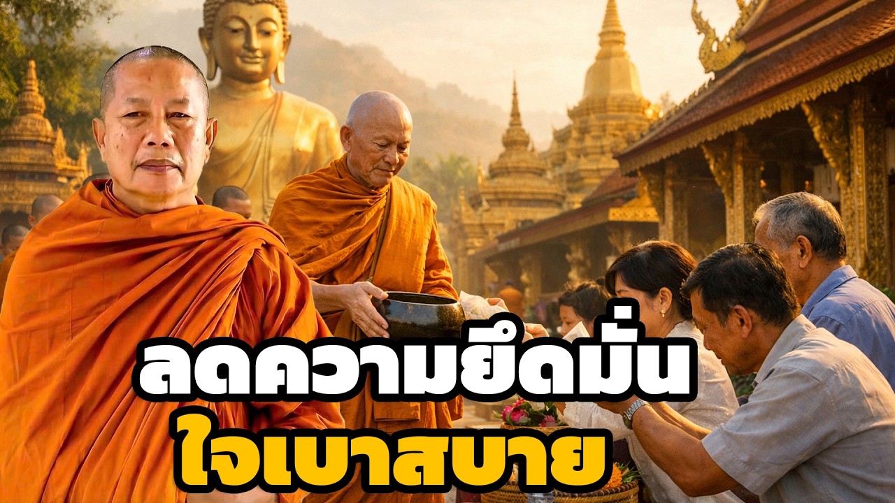 ลดความยึดมั่นลง  ใจก็เบาสบาย ธรรมะคลายทุกข์ พระมหาบุญช่วย ปัญญาวชิโร 8