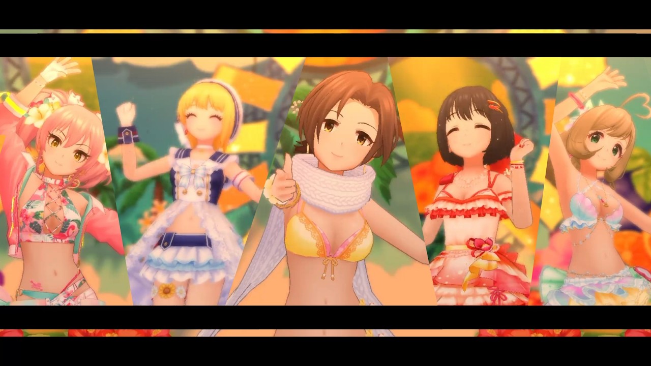 [デレステ] トロピカルガール / Jougasaki Mika,Sato Shin ,Kawashima Mizuki,Frederica Miyamoto ,Takafuji Kako