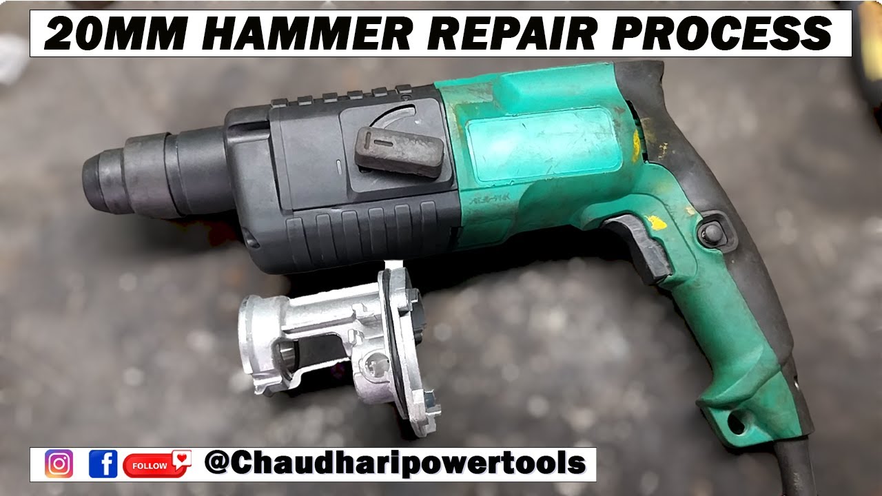 20MM Hammer Drill Machine Repair Process In (HINDI) #powertoolsrepair