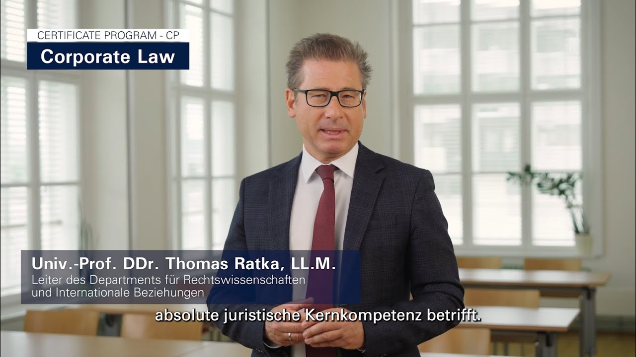 Corporate Law studieren – Einblick ins Studienprogramm der Universität für Weiterbildung Krems