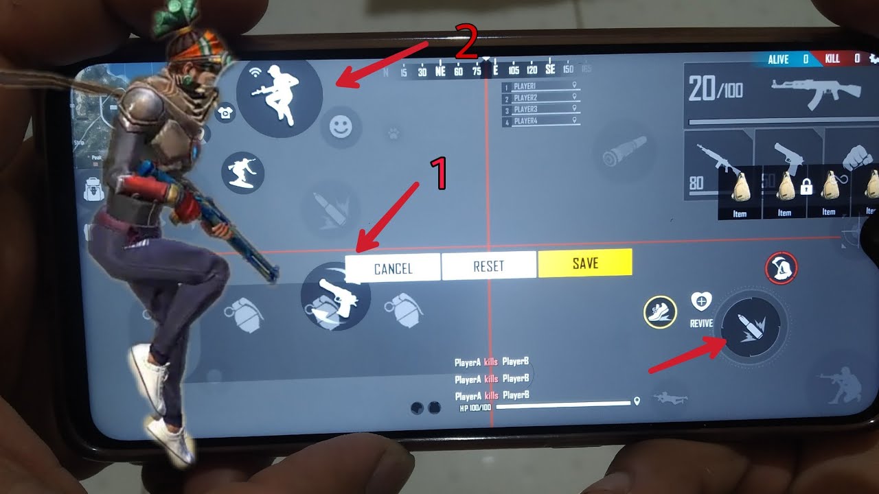 الطريقة الأسرع للطلقة الواحدة هاند كام📱 HUD + Handcam easiest trick to get oneshot🚀⚰️