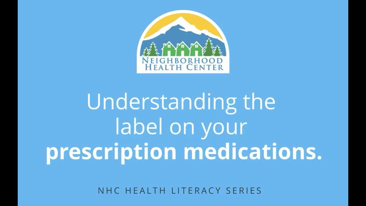 Understanding the Label on Your Prescription Medications